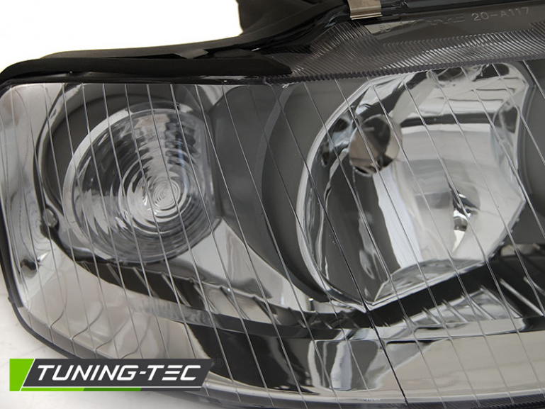 Upgrade Klarglas Scheinwerfer Links für Audi A3 8L 3/5 Türer 00-03 chrom